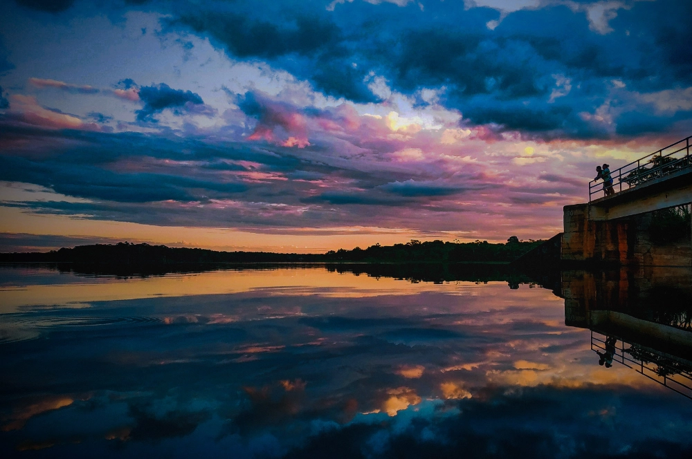 Represa de Zapocó - Misiones Jesuíticas de Chiquitos Represa de Zapocó al atardecer